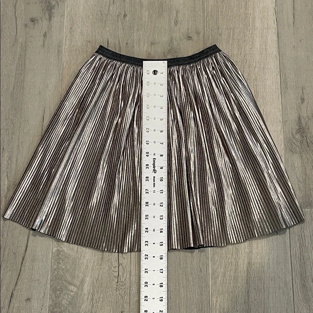 Zara Kids Girls Silver Metalic Pull On Skirt Size 10Y 140cm